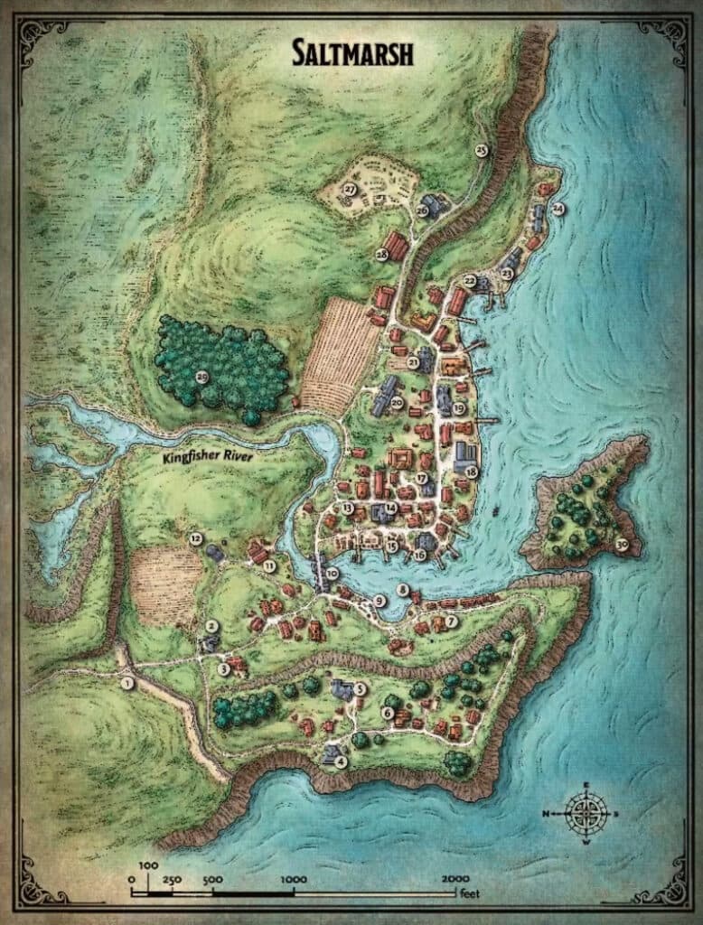 Saltmarsh Map Art