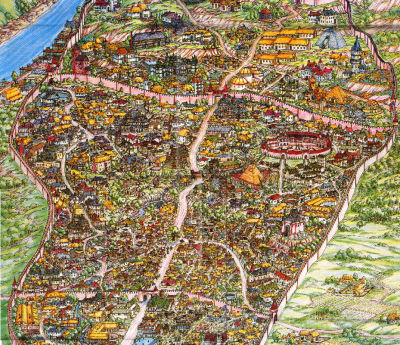 Ο χάρτης της πόλης του Greyhawk απ’ το Boxed Set της TSR
